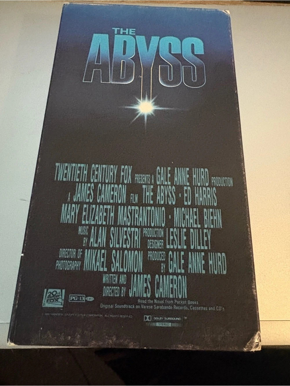CBS FOX Video The Abyss VHS Black